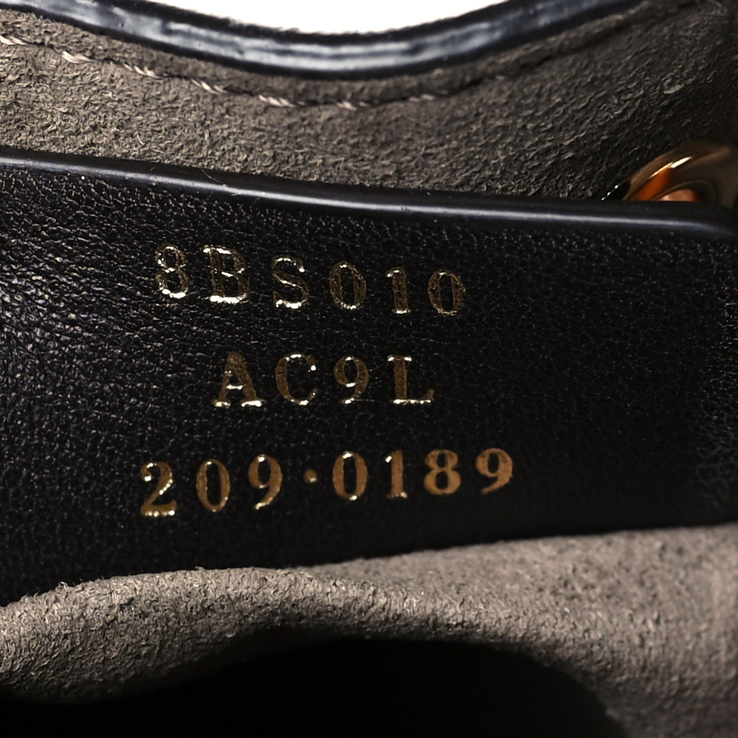 Vitello King F is Fendi Logo Embossed Mini Mon Tresor Bucket Bag Cuoio