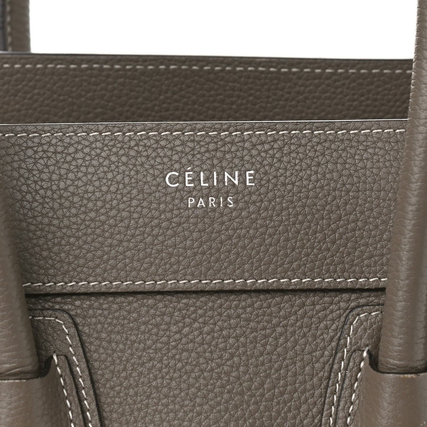 Drummed Calfskin Micro Luggage Souris