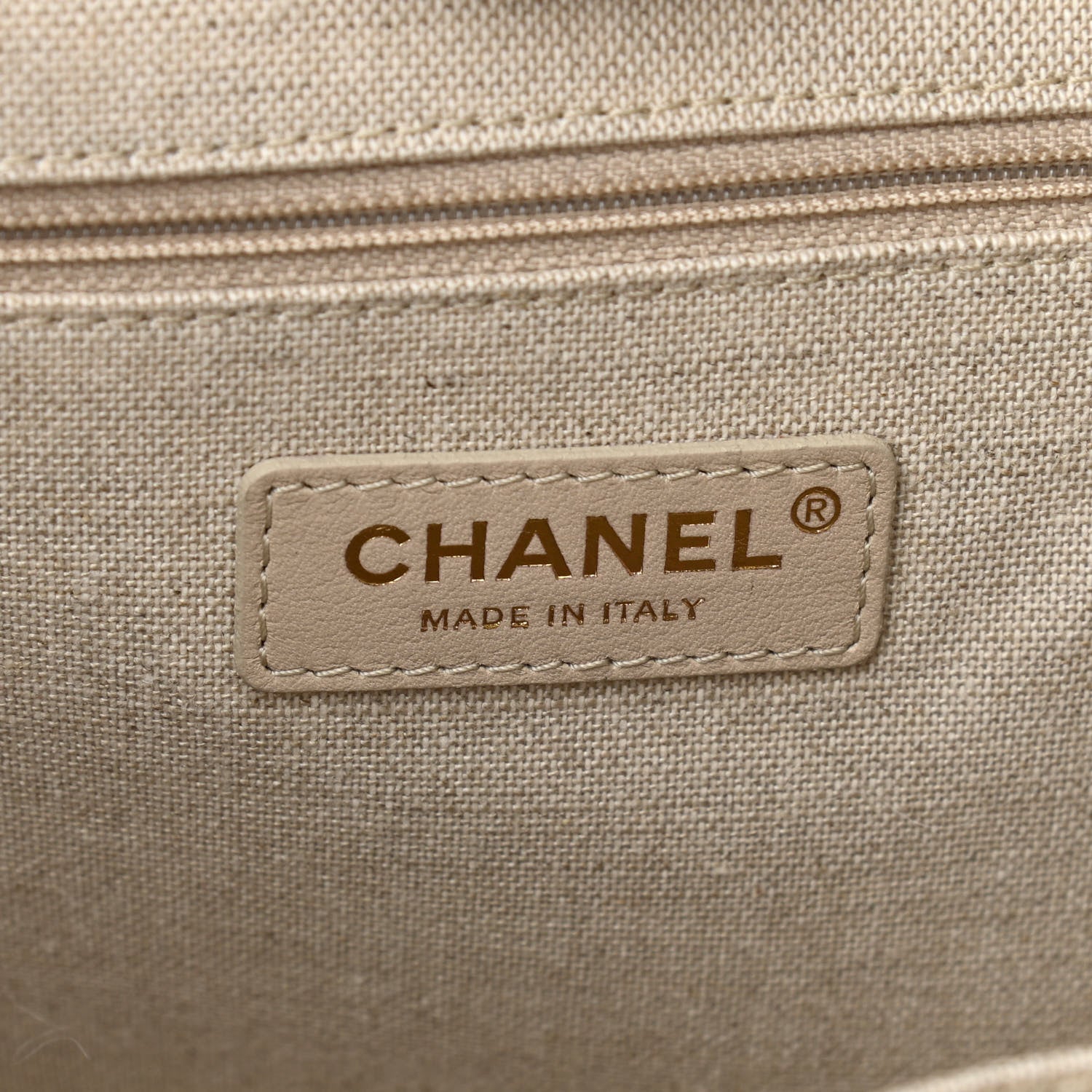 Chanel Mixed Fibers Calfskin Small Deauville Tote Light Grey 7 of 12