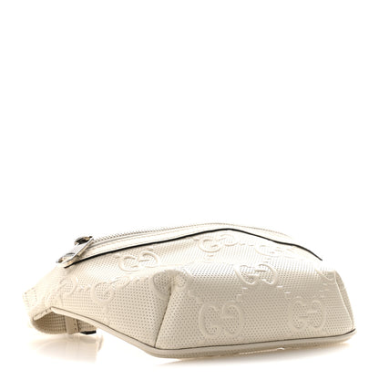 Gucci Calfskin GG Tennis Embossed Belt Bag Mystic White 4 of 11