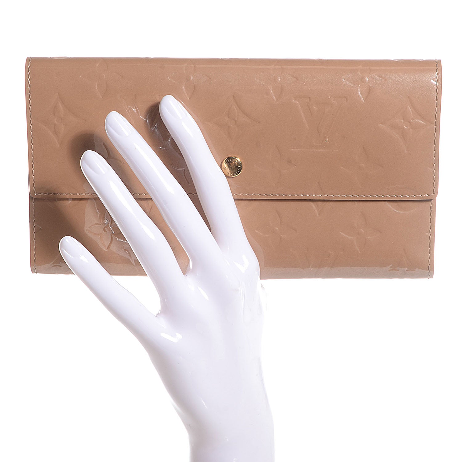 Louis Vuitton Vernis Porte Tresor International Wallet Noisette 2 of 7