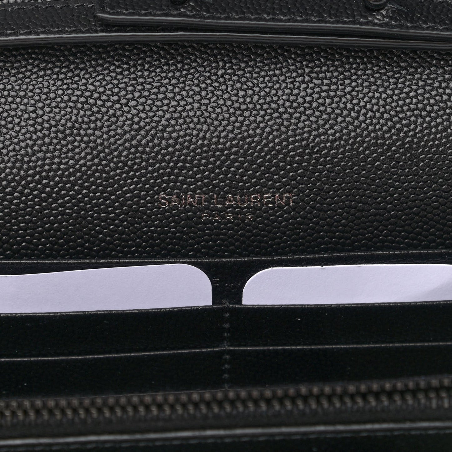 Grain De Poudre Matelasse Chevron Monogram Chain Wallet Black