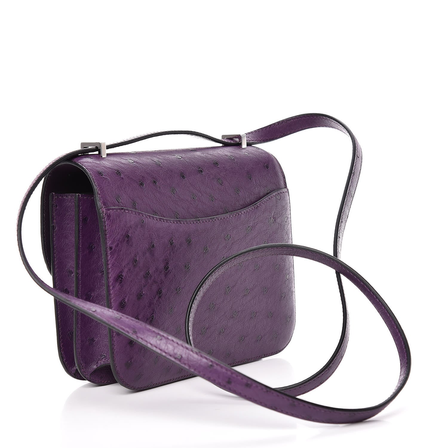 Hermes Ostrich Constance 18 Violine 2 of 20