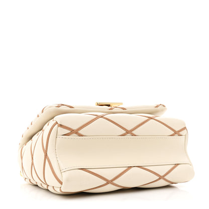Louis Vuitton Lambskin Malletage GO-14 MM Creme Noisette 5 of 11