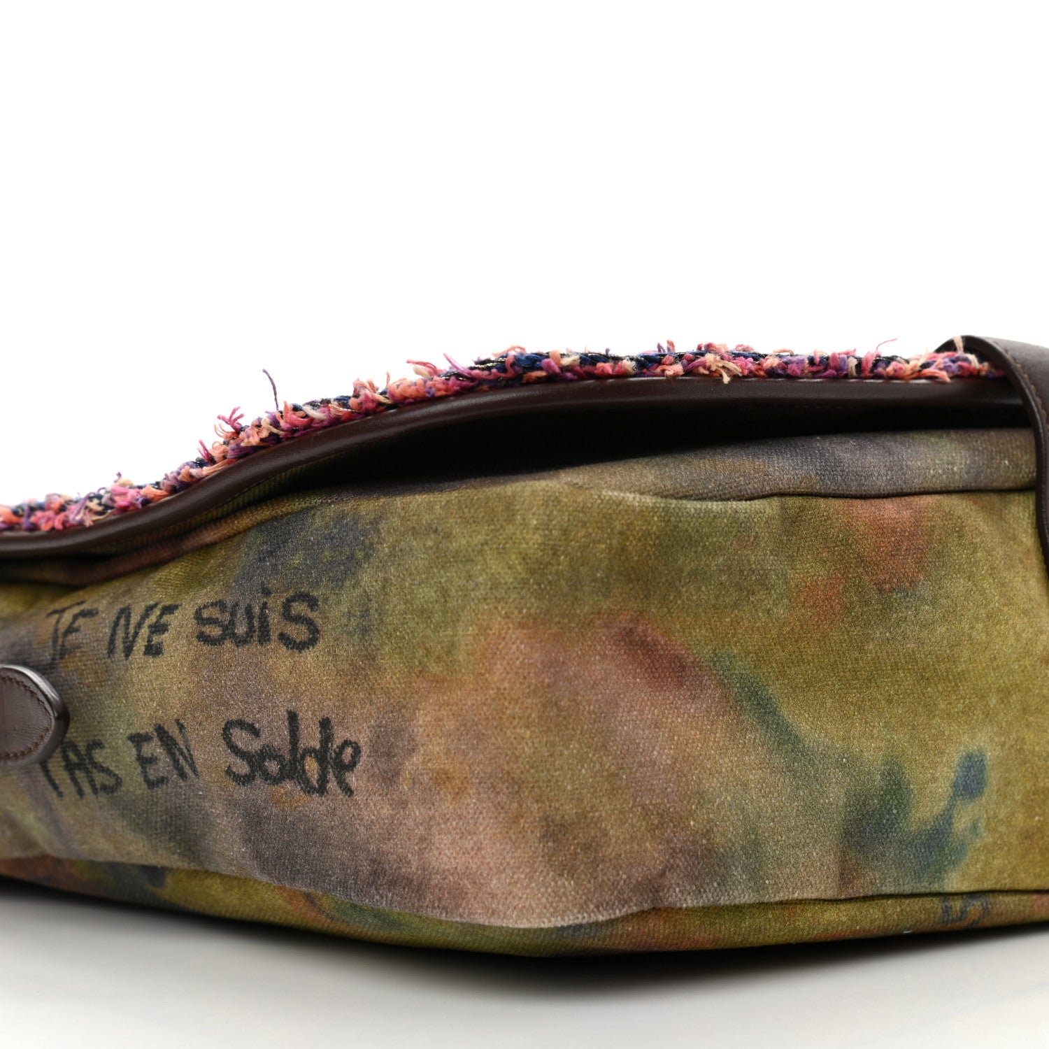 Chanel Washed Toile Graffiti On The Pavements Messenger Khaki Multicolor 10 of 12