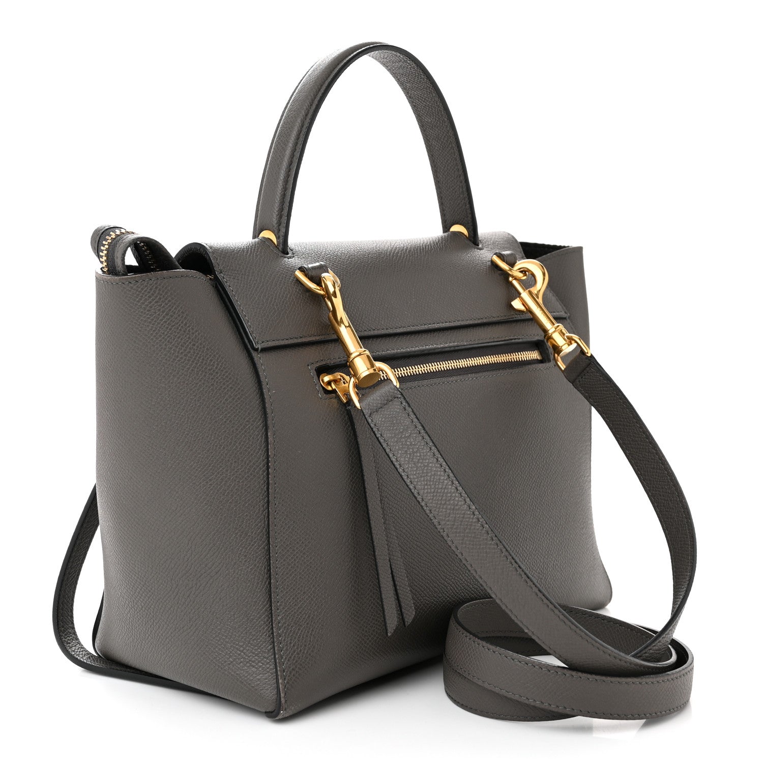 Celine Grained Calfskin Micro Belt Bag Grey 3 of 13