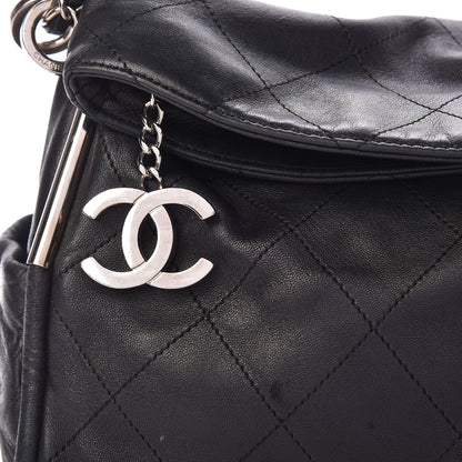 Chanel Lambskin Stitched Medium Ultimate Soft Tote Black 8 of 17