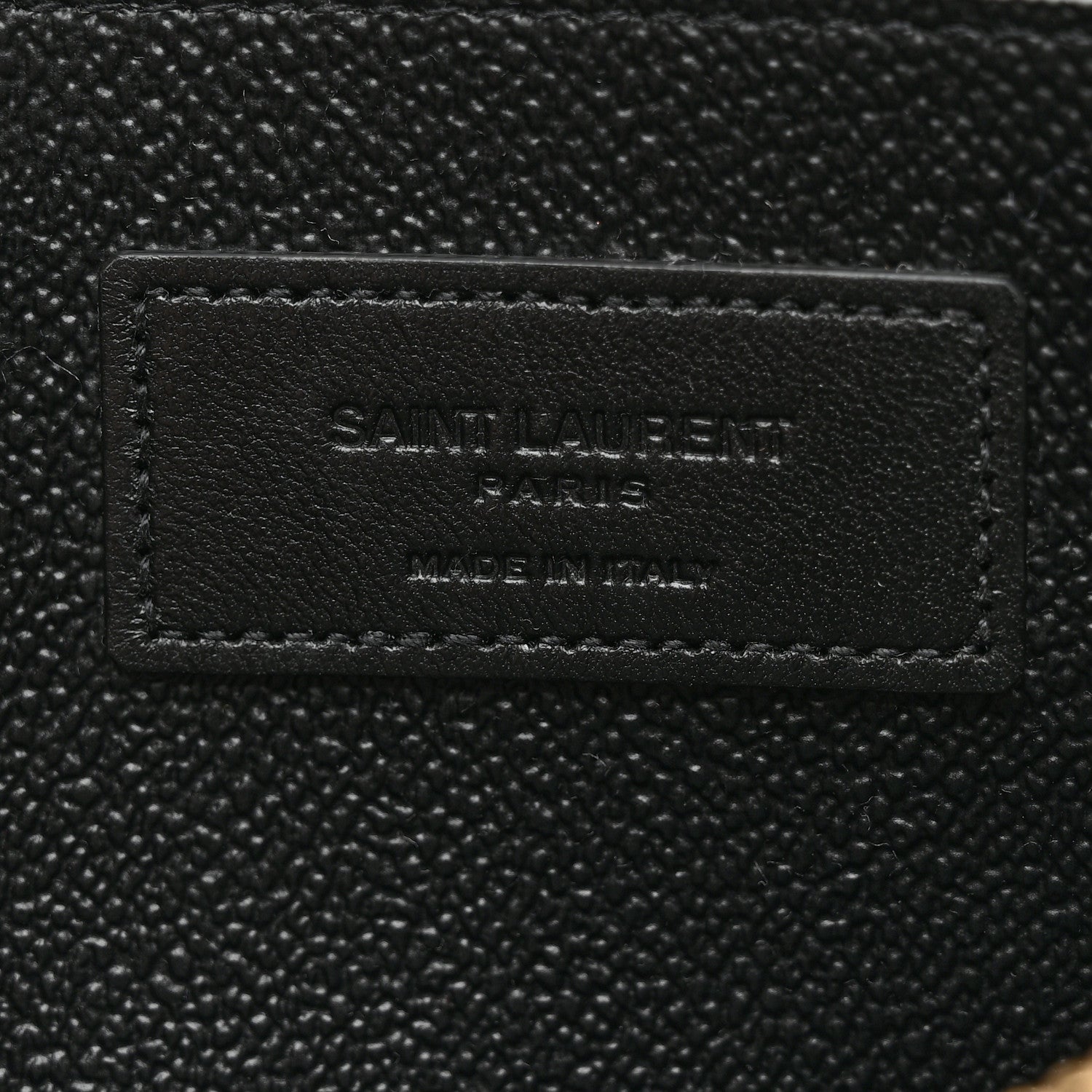 Saint Laurent Suede All-Over Monogram Pouch Black 6 of 7