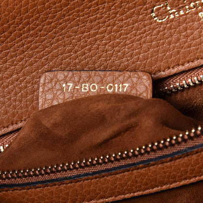 Christian Dior Grained Calfskin Medium Diorama Flap Bag Brown 7 of 9