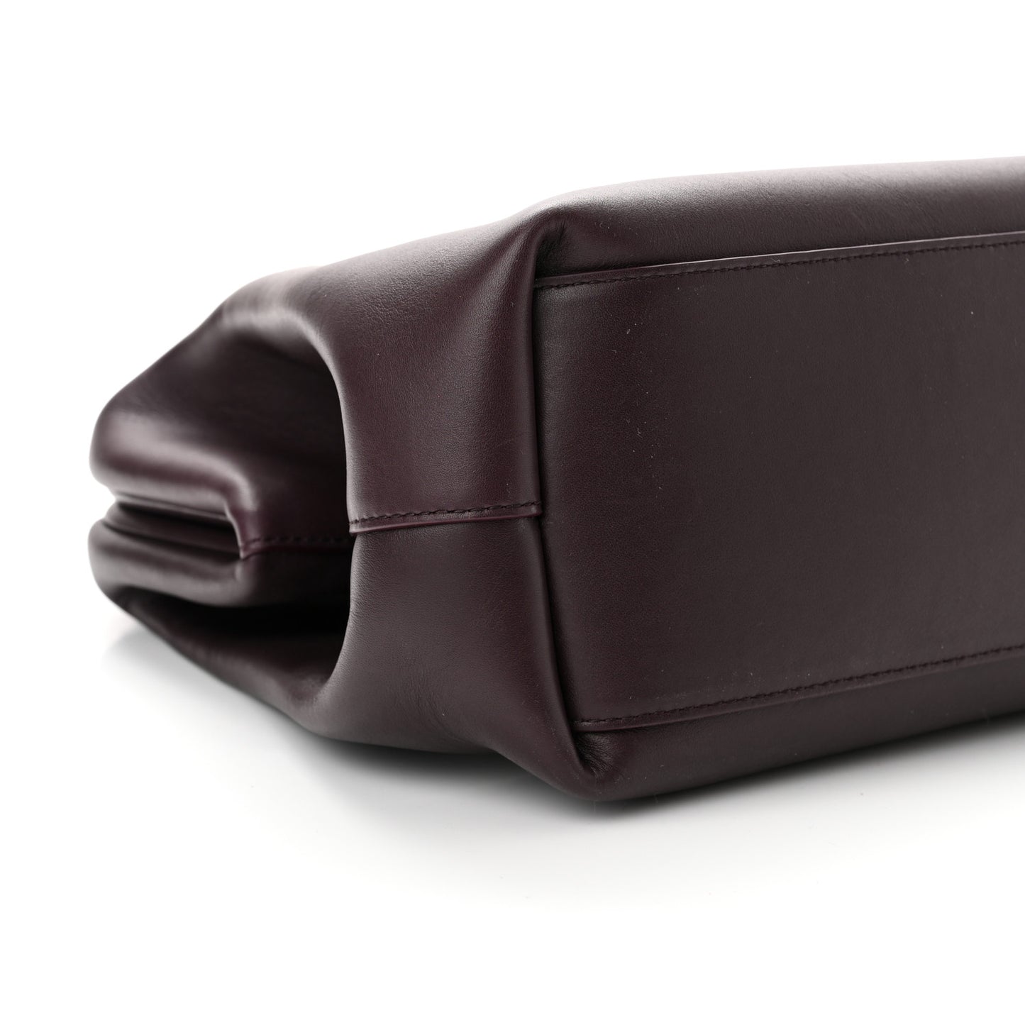Calfskin Medium The Point Triangle Bag Grape