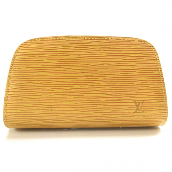 Epi Dauphine Cosmetic Pouch Yellow