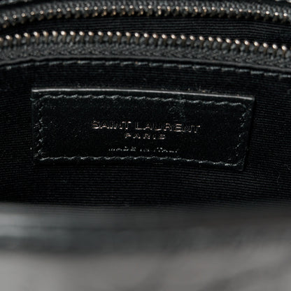 Saint Laurent Crinkled Calfskin Matelasse Monogram Medium Niki Chain Satchel Black 7 of 11