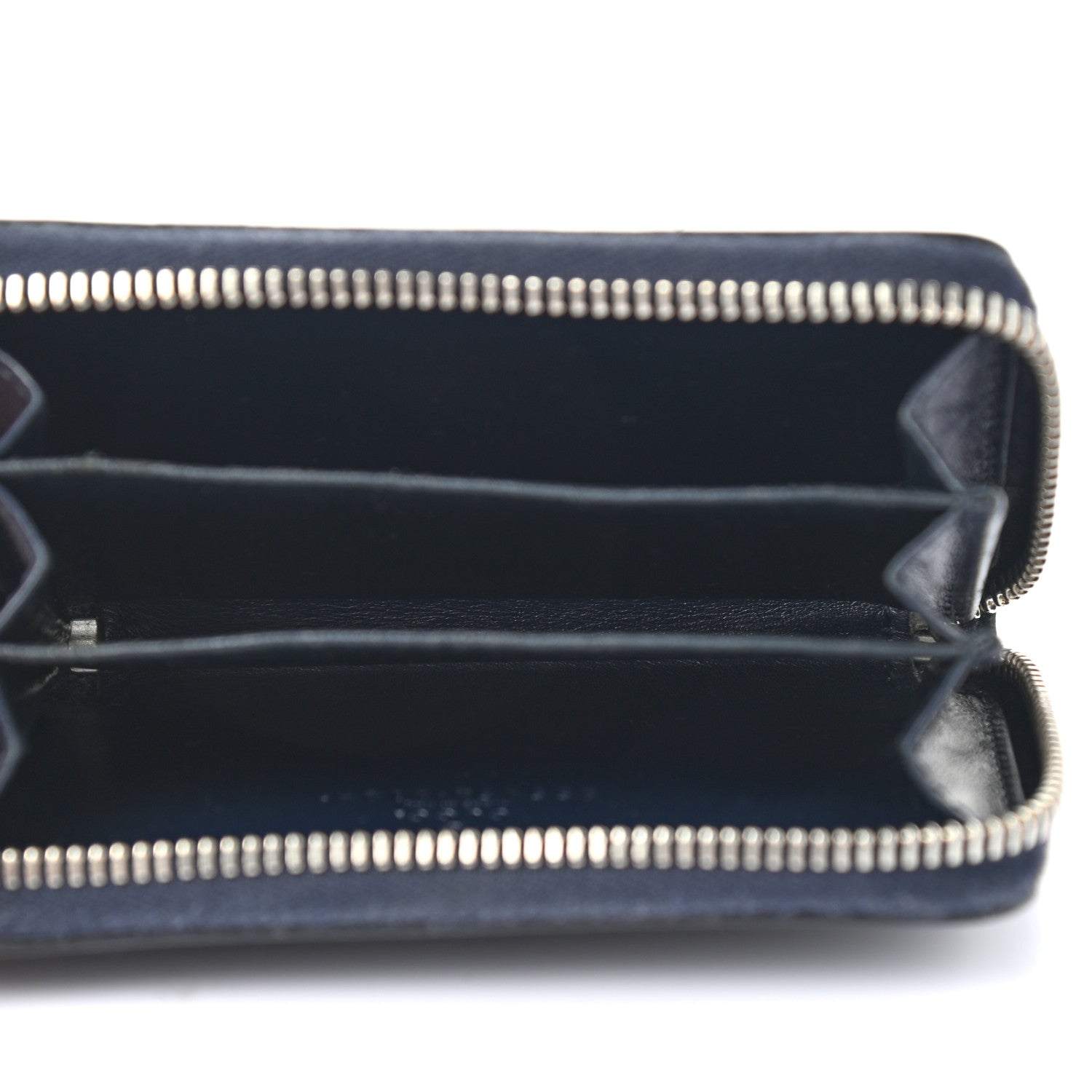 Gucci Guccissima Zip Around Card Case Blue 7 of 8