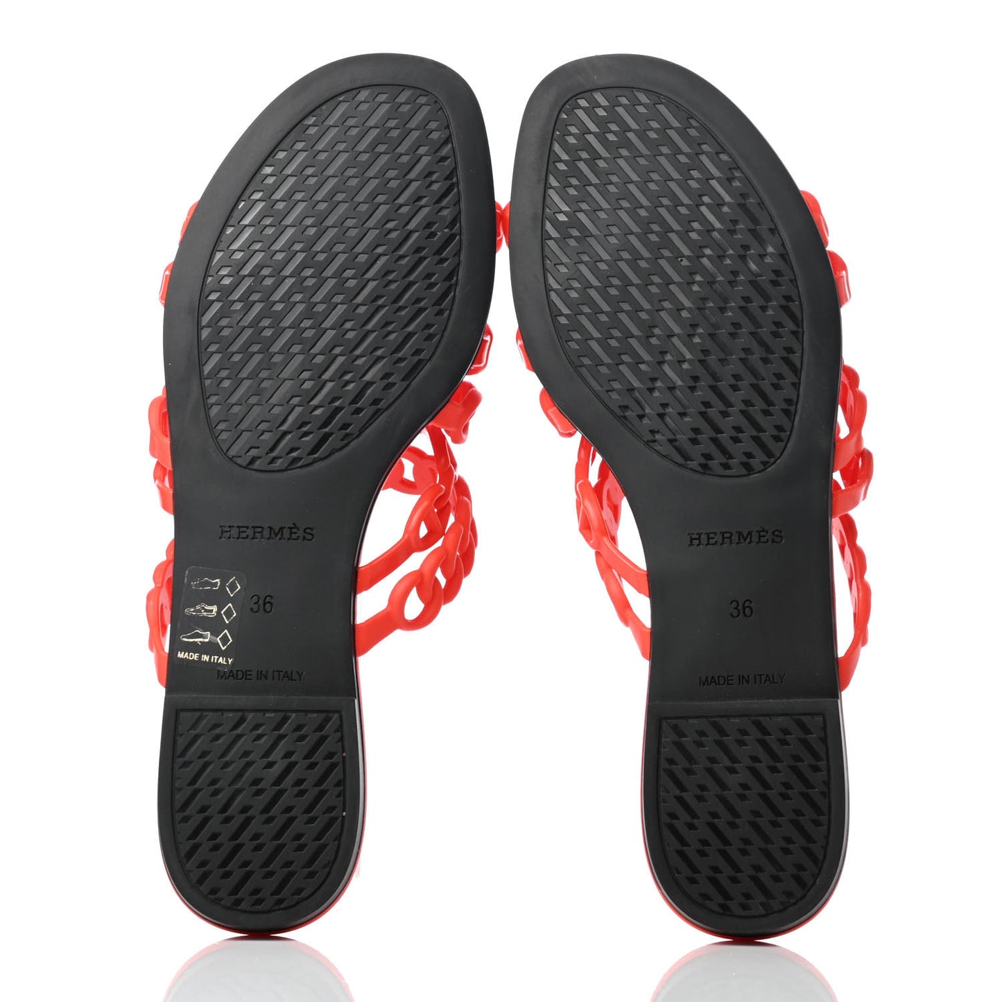 Rubber Chaine d'Ancre Nude Sandals 36 Pavot
