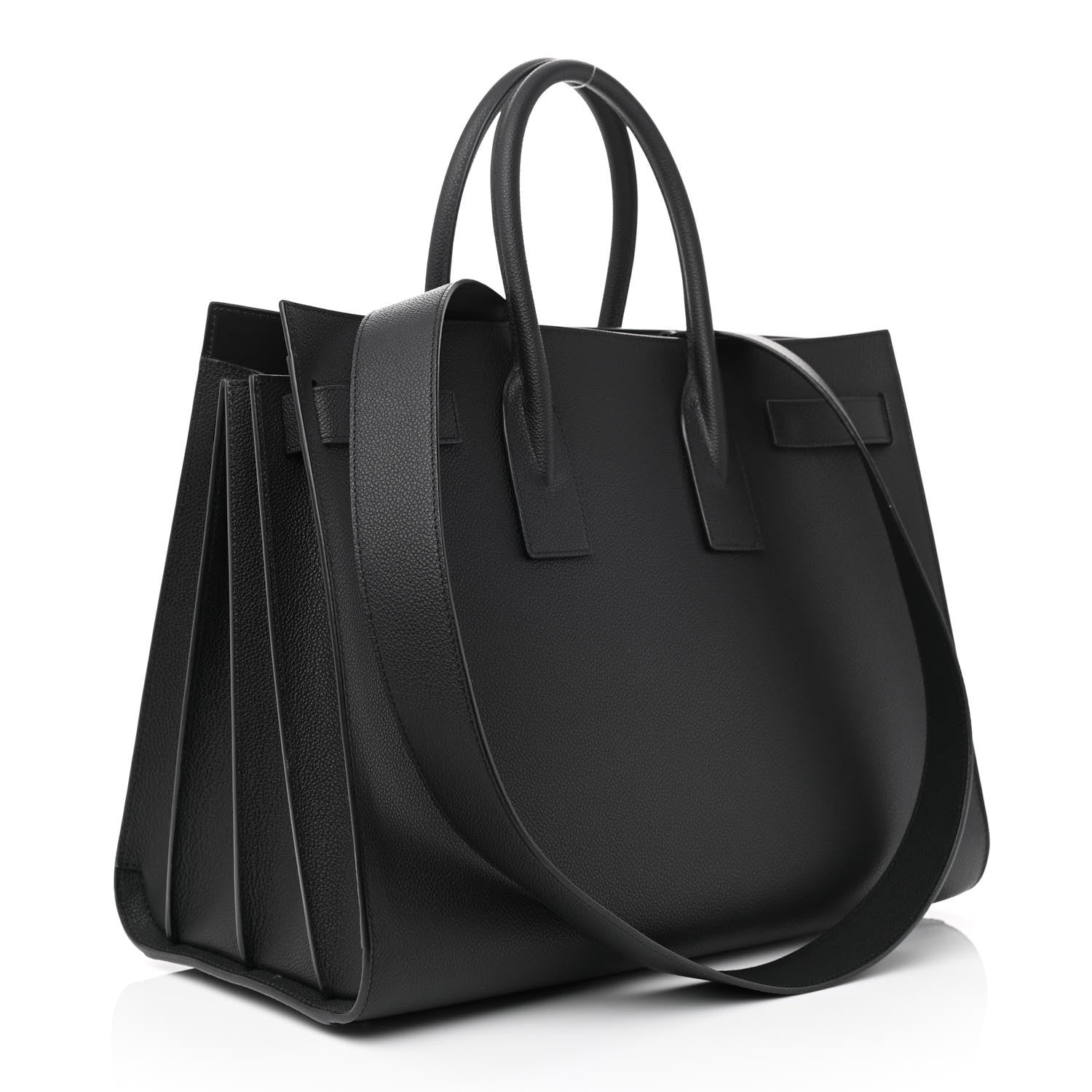 Saint Laurent Grained Calfskin Large Sac De Jour Carryall Black 3 of 8