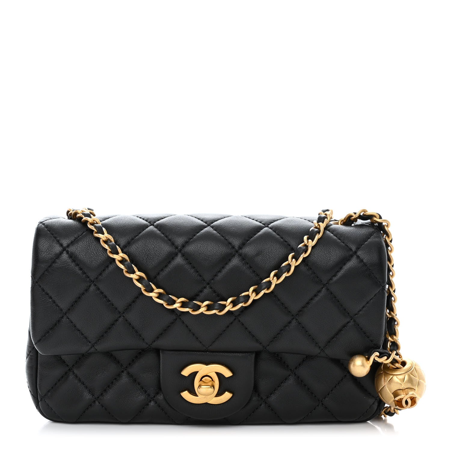Chanel Lambskin Quilted Mini Rectangular Pearl Crush Flap Black 1 of 11