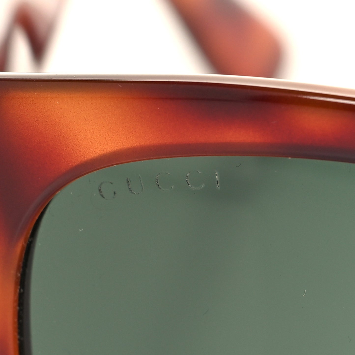 Acetate Square Frame Sunglasses GG0142SA Tortoise