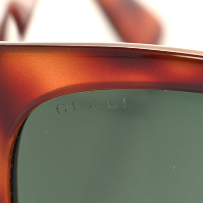 Gucci Acetate Square Frame Sunglasses GG0142SA Tortoise 7 of 8
