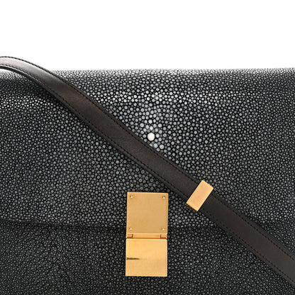 Celine Stingray Medium Classic Box Flap Bag Black 8 of 10