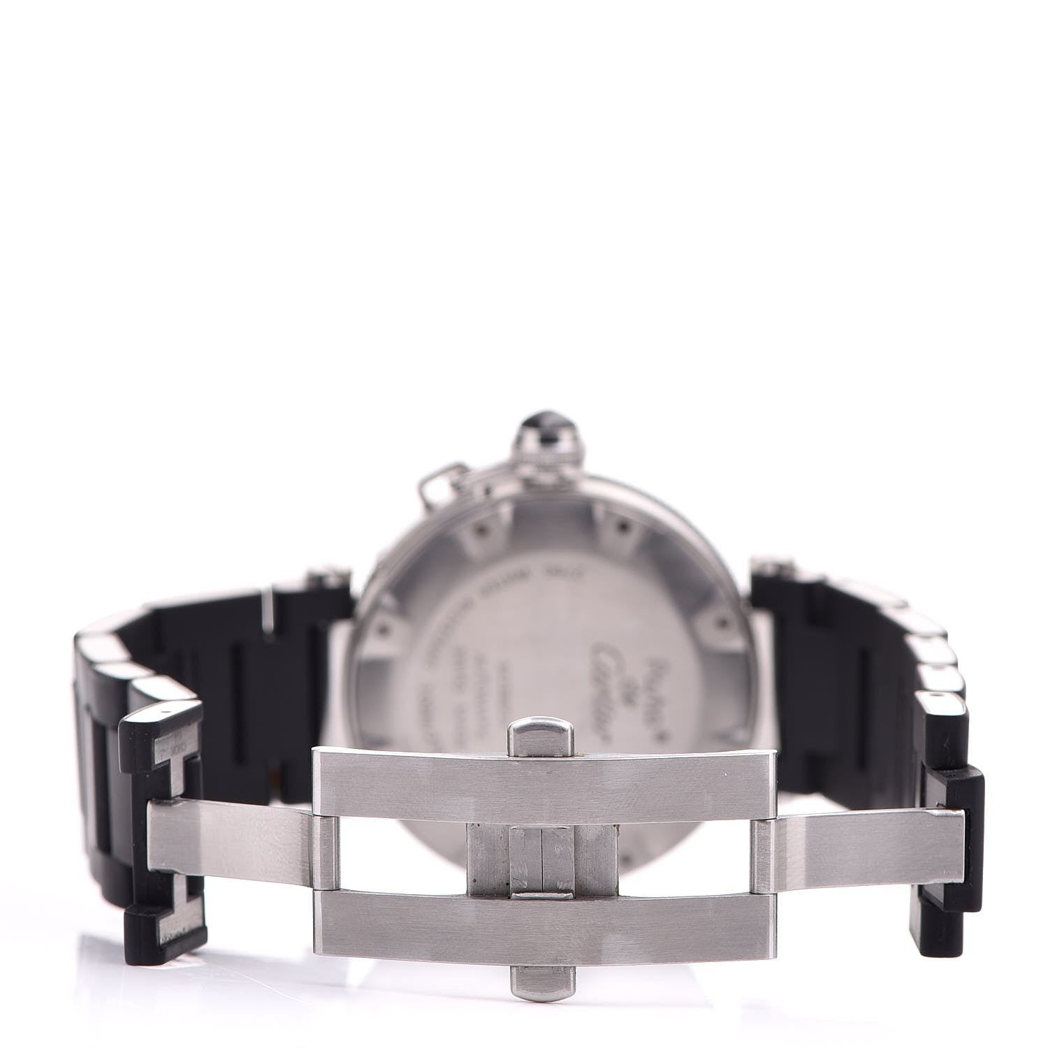 Cartier Stainless Steel Rubber 40mm Pasha C Seatimer Automatic Watch Black 6 of 7