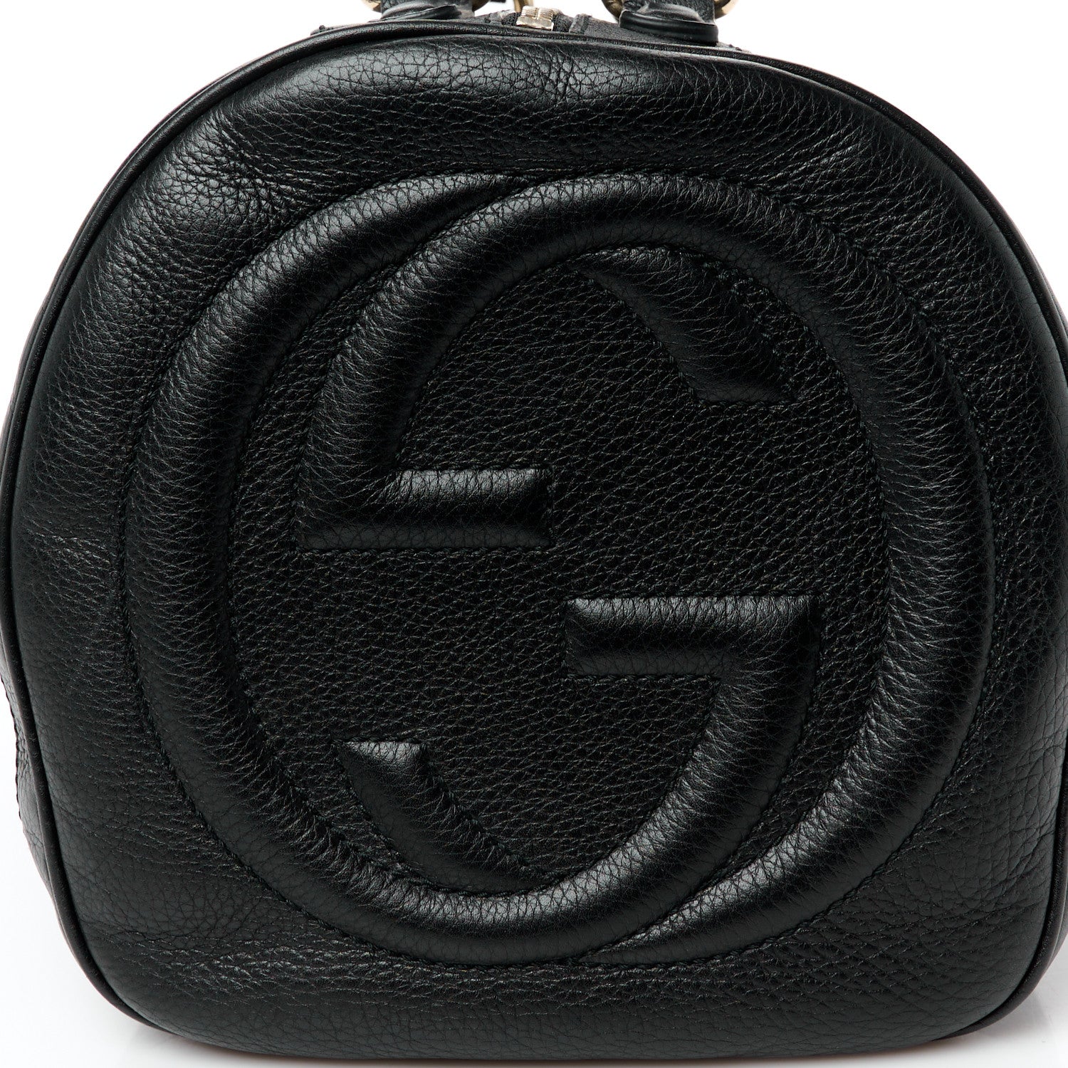 Gucci Pebbled Calfskin Medium Soho Boston Black 10 of 13