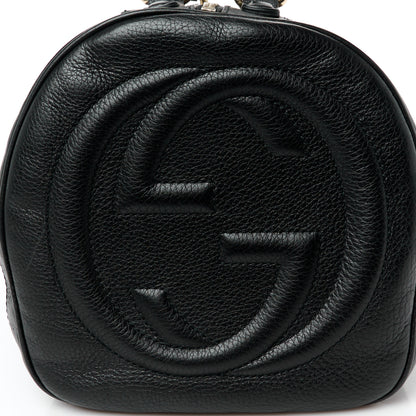 Gucci Pebbled Calfskin Medium Soho Boston Black 10 of 13