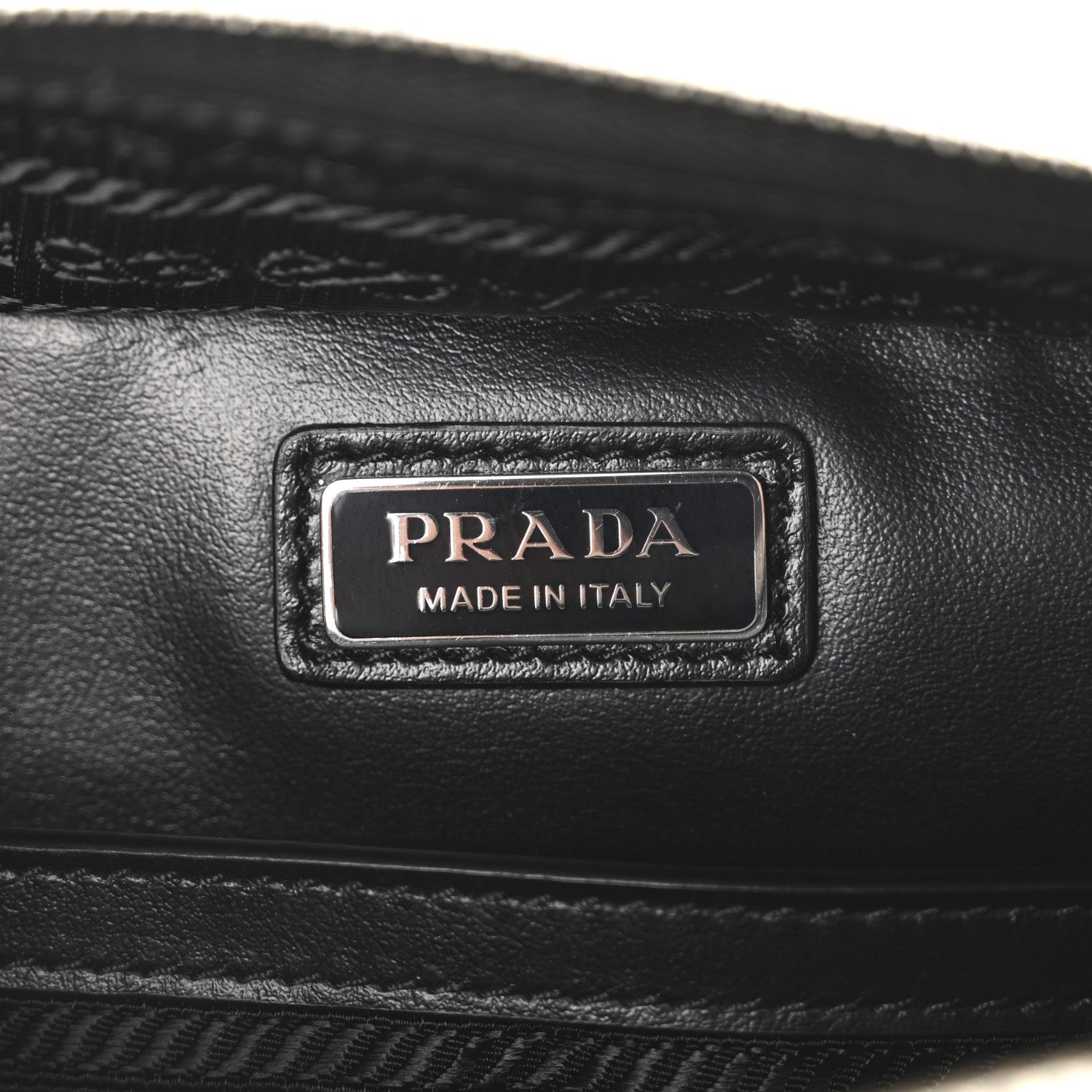 Prada Saffiano Travel Small Brique Crossbody Bag Black 6 of 9