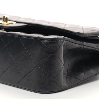 Chanel Lambskin Quilted Medium Double Flap Black 8 of 14