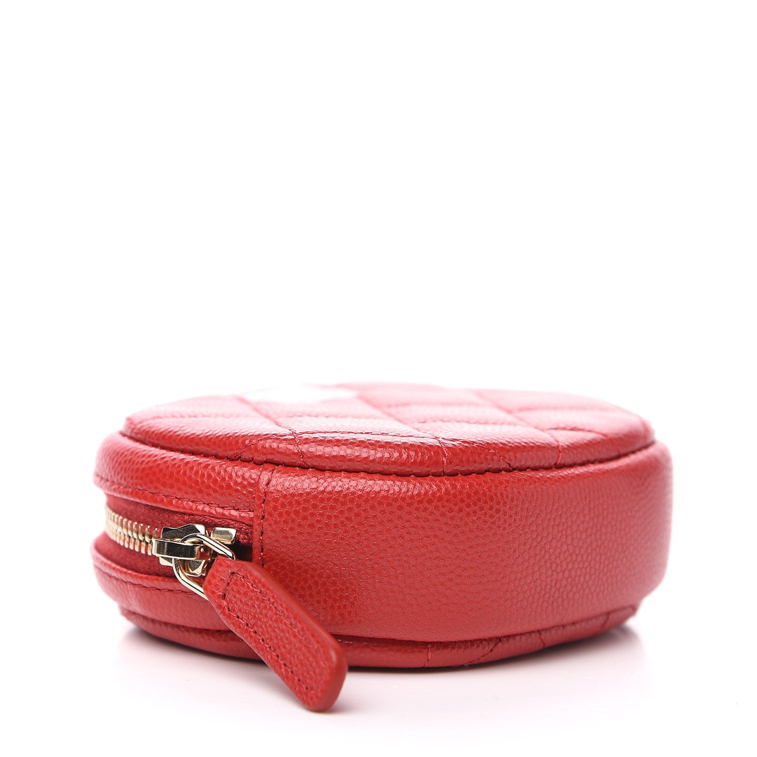 Chanel Caviar Quilted Zip Around Classic Coin Purse Dark Pink 3 of 7