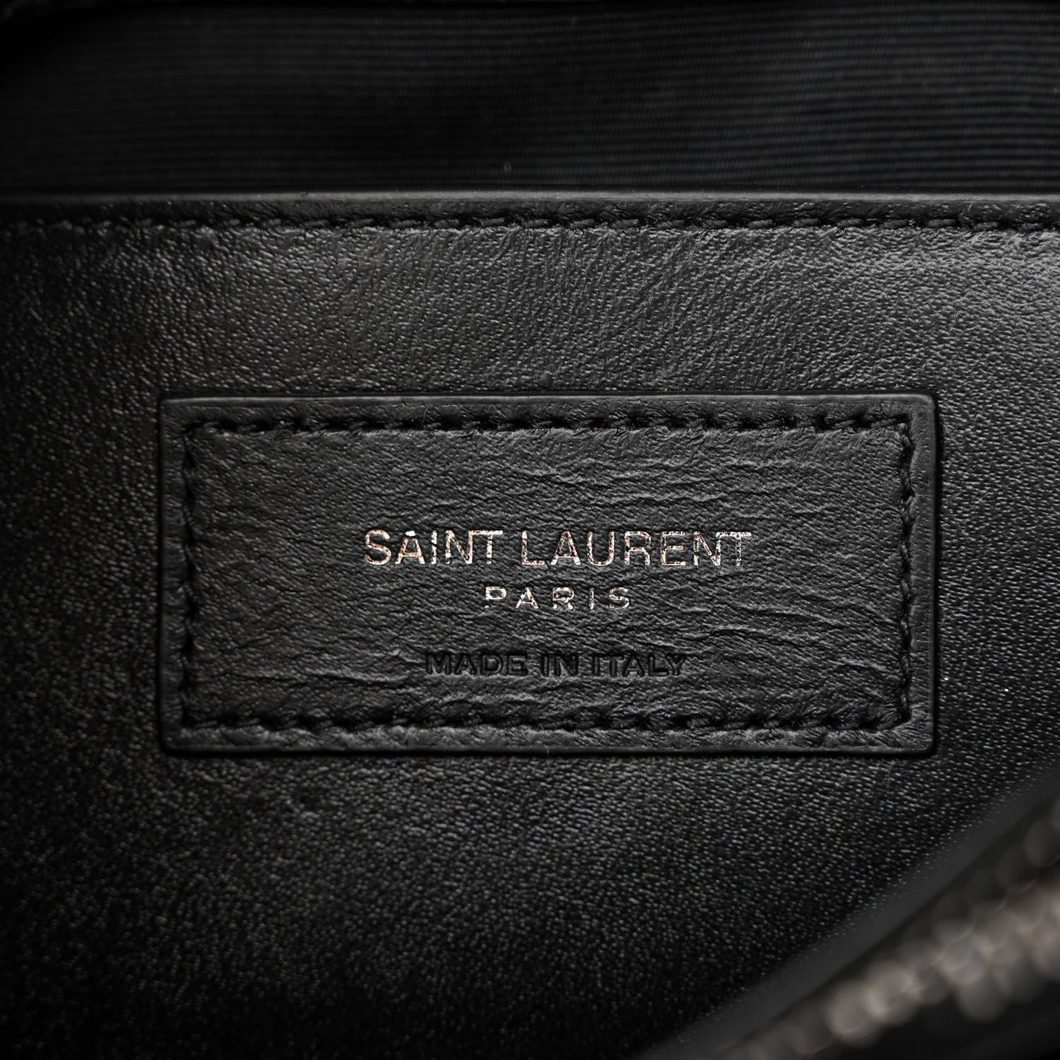 Saint Laurent Sheepskin Matelasse Chevron Monogram Medium College Bag Asphalt 6 of 10