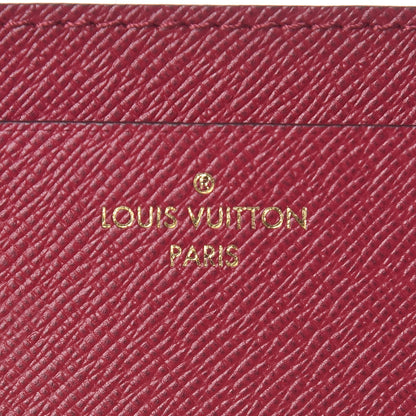 Louis Vuitton Calfskin Jeanne Wallet Insert Fuchsia 6 of 6