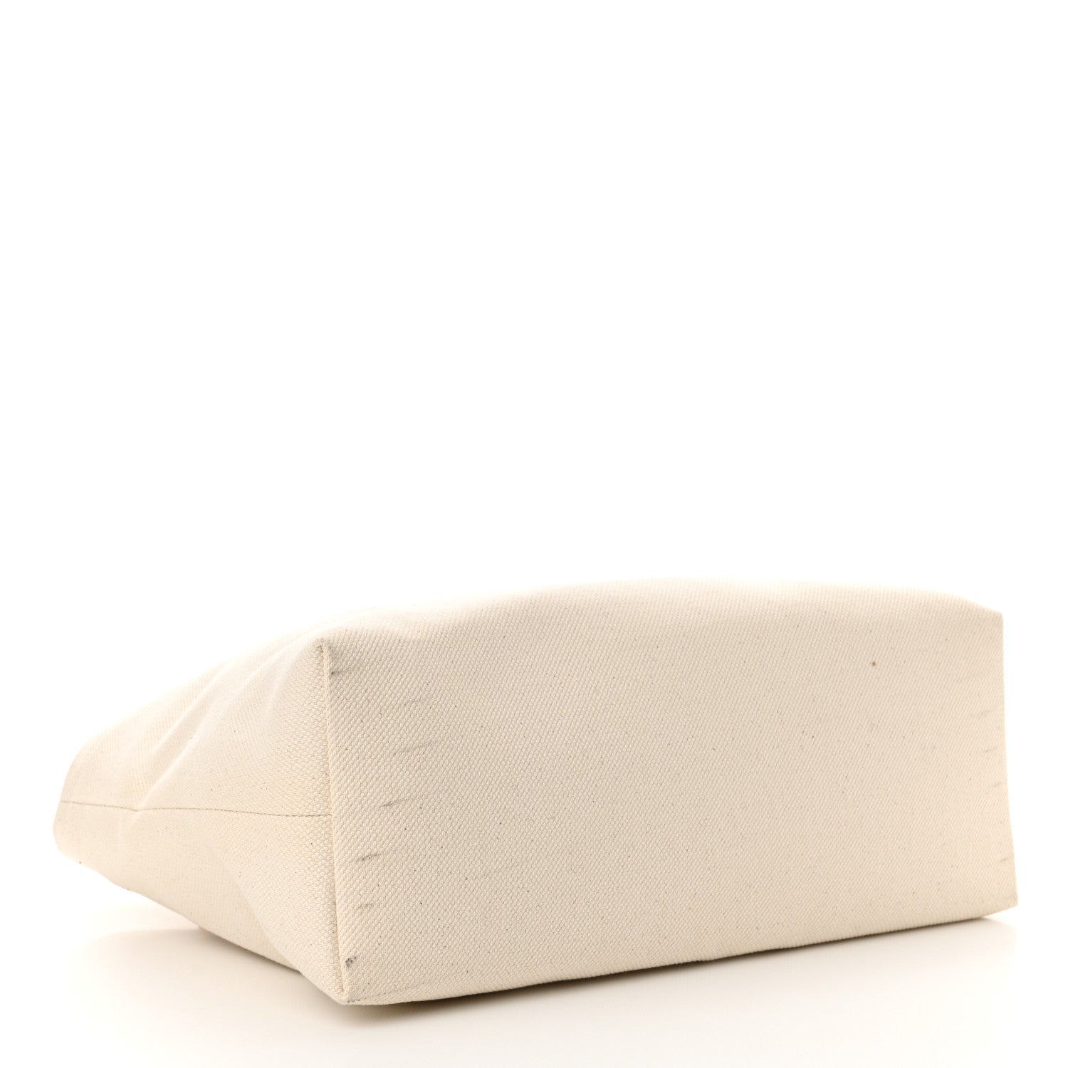 Celine Canvas Calfskin Logo Print Horizontal Cabas Natural Tan 4 of 11