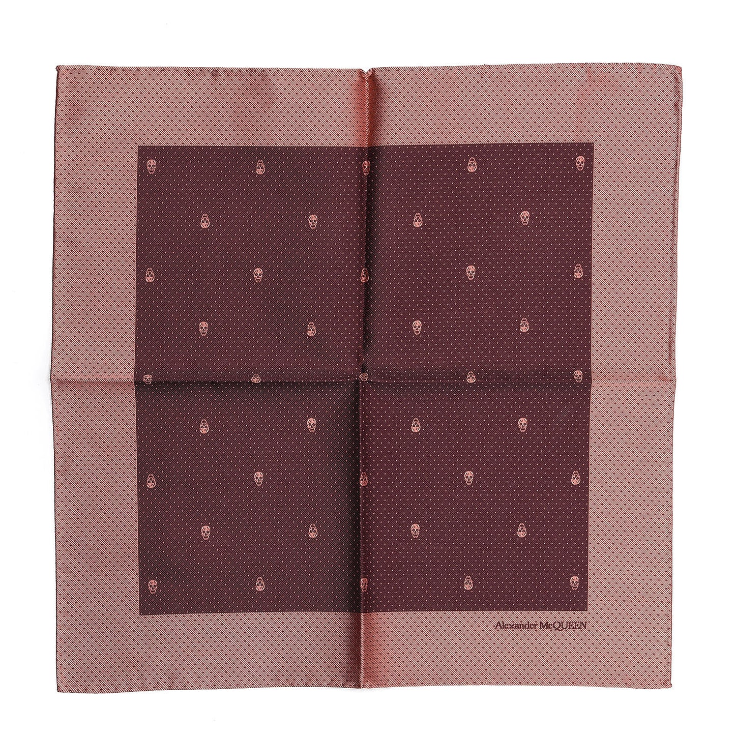 Silk Skull Polka Dot Pocket Square