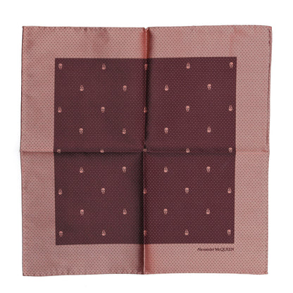 Alexander McQueen Silk Skull Polka Dot Pocket Square 1 of 5