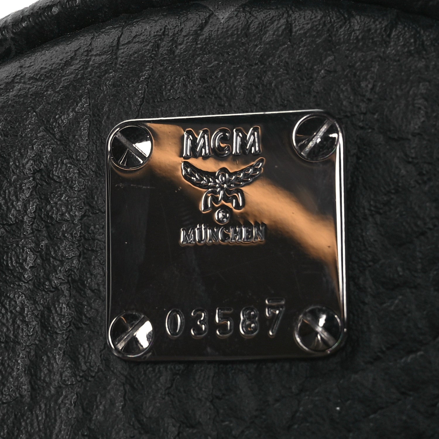 MCM Visetos Side Stud X-Mini Stark Bebe Boo Backpack Black 7 of 14