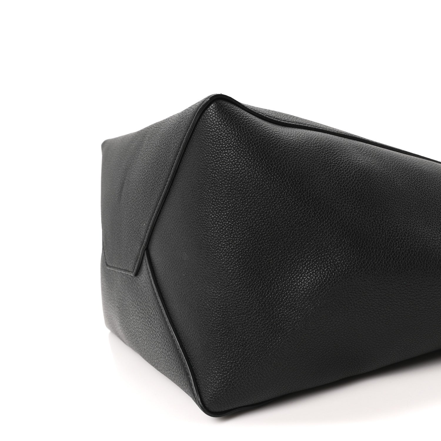 Celine Soft Grained Calfskin Small Belt Cabas Phantom Black 10 of 10