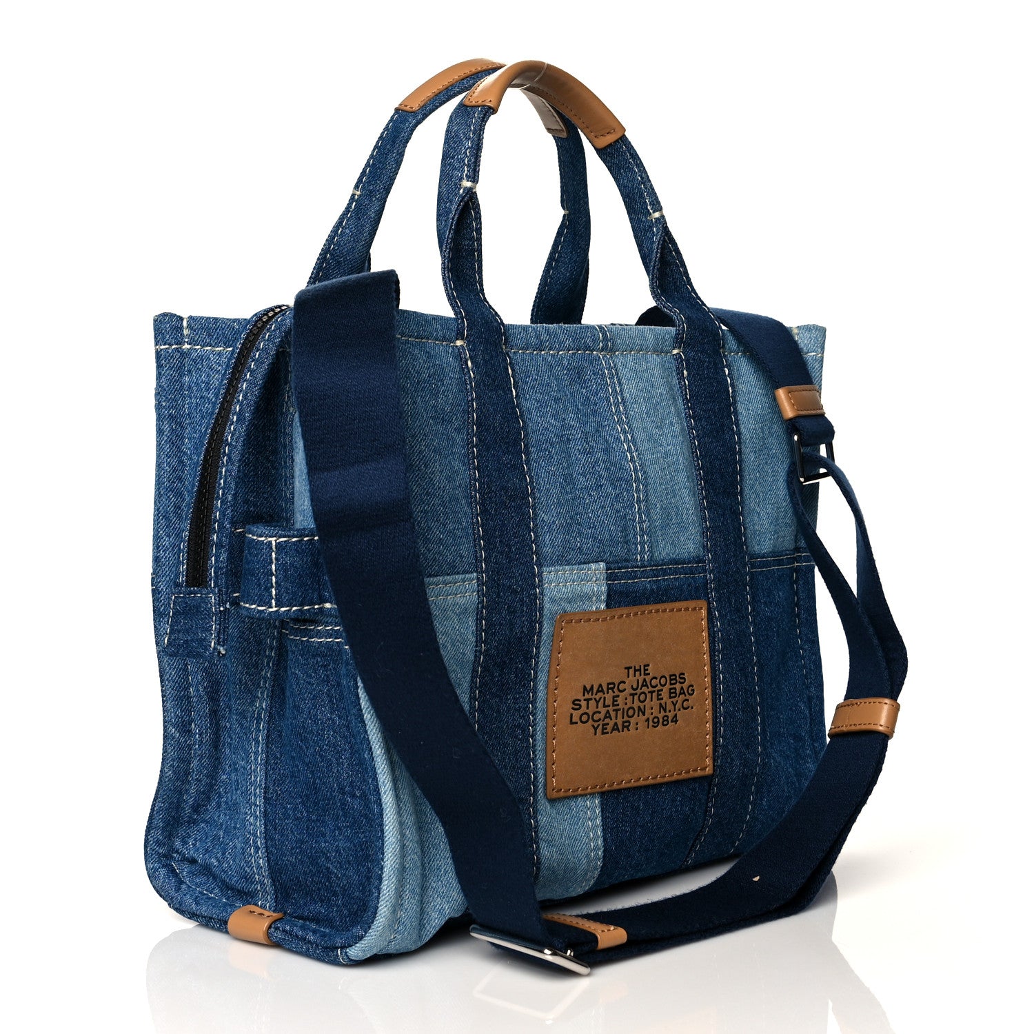 Marc Jacobs Denim Canvas Small Tote Bag Blue 2 of 9