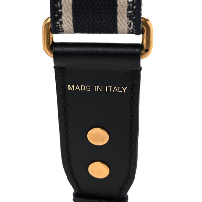 Christian Dior Canvas Embroidered Shoulder Strap Black 4 of 4
