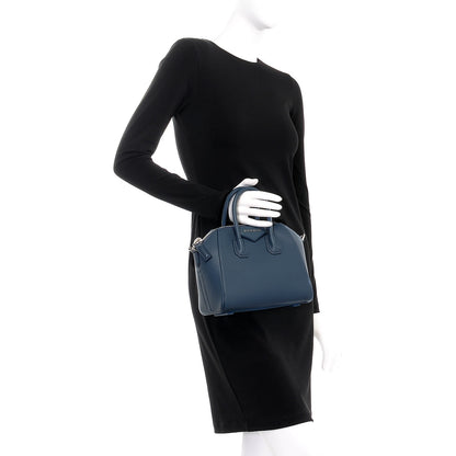 Givenchy Sugar Goatskin Mini Antigona Mineral Blue 3 of 9