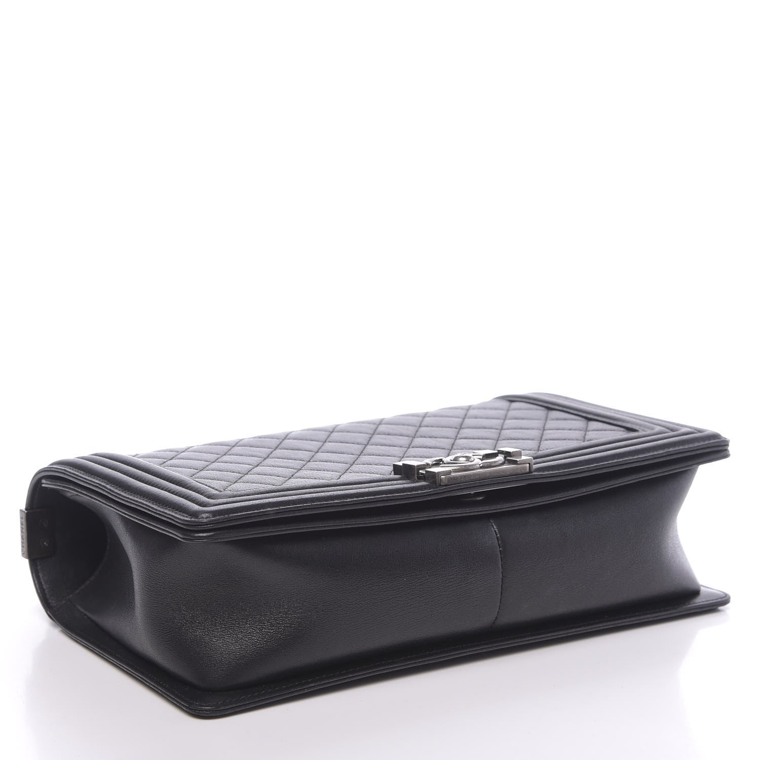 Chanel Metallic Calfskin Quilted New Medium Boy Flap Black 4 of 11