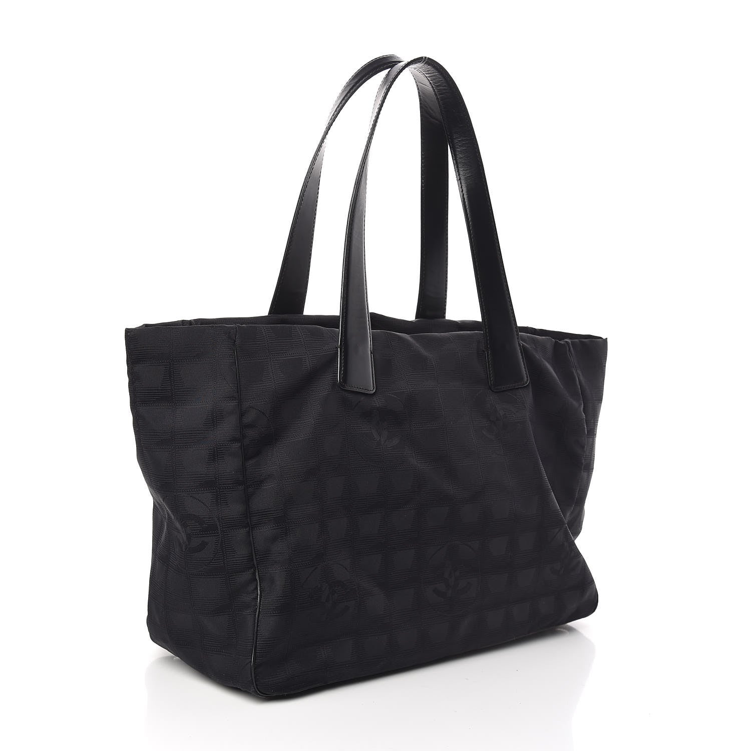 Chanel Nylon Large Travel Tote Black 3 of 9