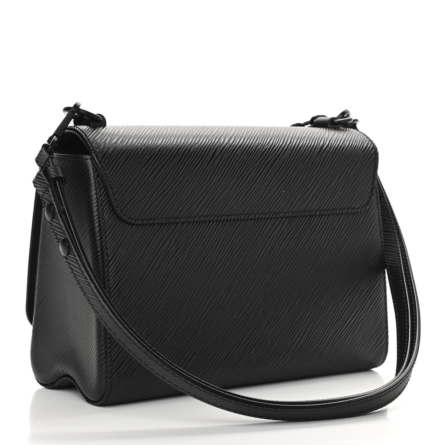 Epi Twist Shoulder Bag MM Matte Black