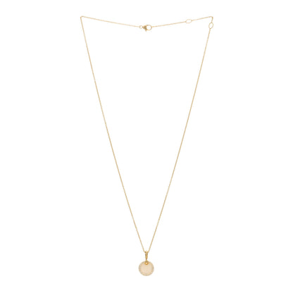 David Yurman 18K Yellow Gold Diamond Mother of Pearl Petite Elements Necklace 2 of 3