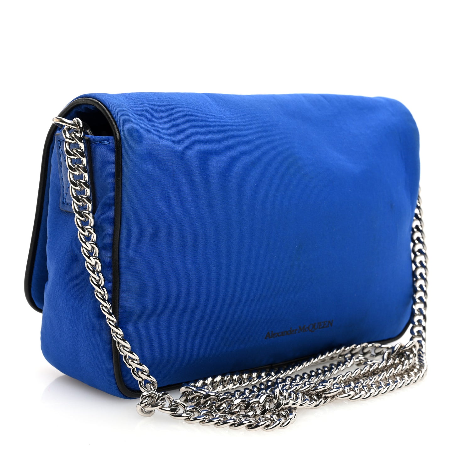 Nylon Skull Camera Crossbody Bag Royal Blue