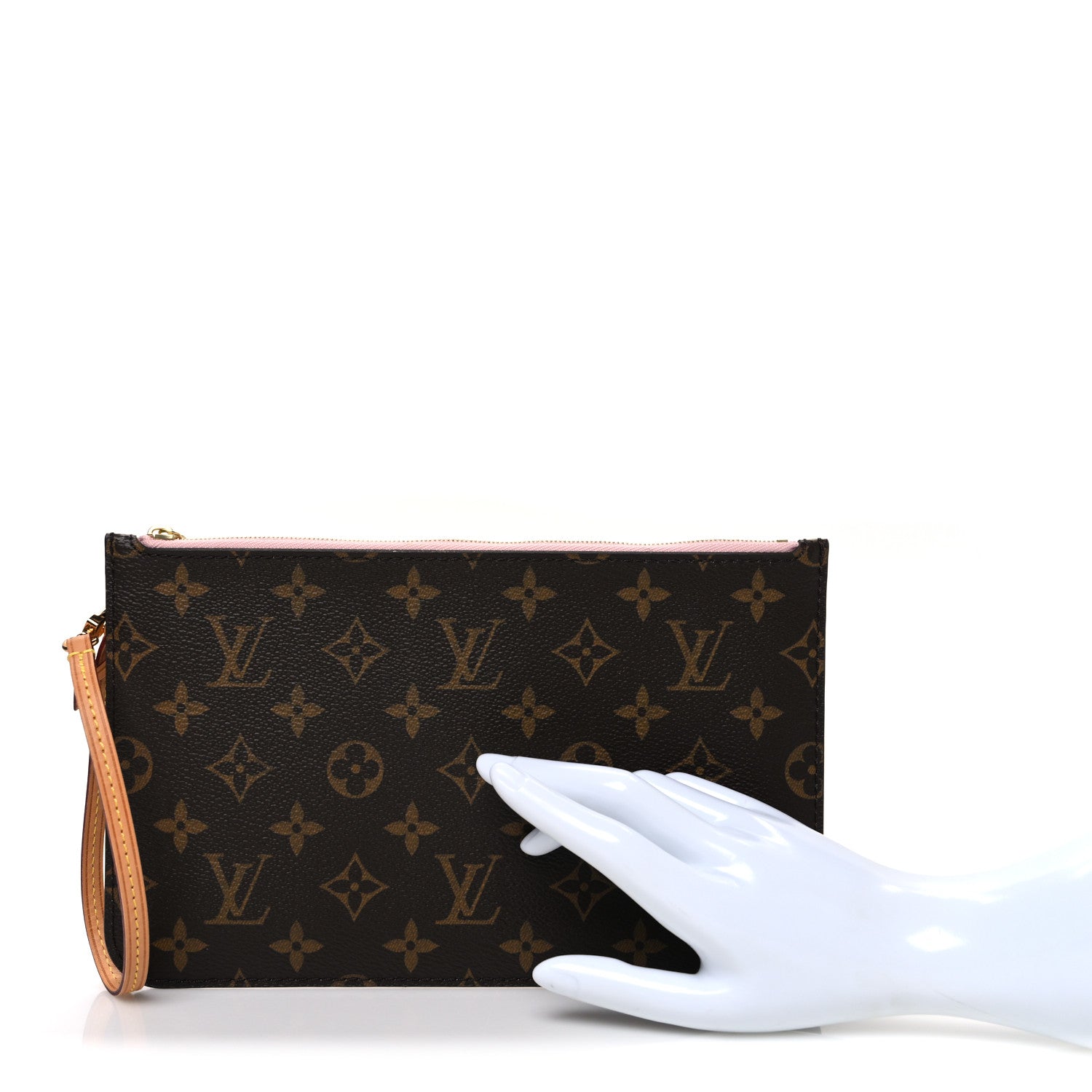 Louis Vuitton Monogram Neverfull MM GM Pochette Rose Ballerine 2 of 7
