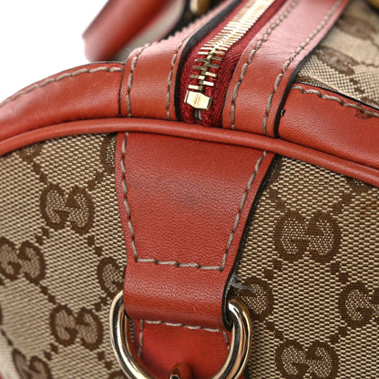 Gucci Monogram Vintage Web Medium Boston Pink 14 of 15