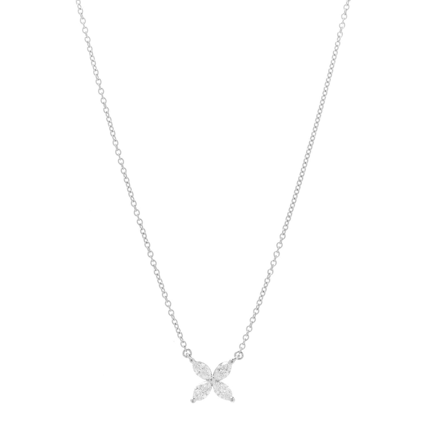 Platinum Diamond Small Victoria Necklace