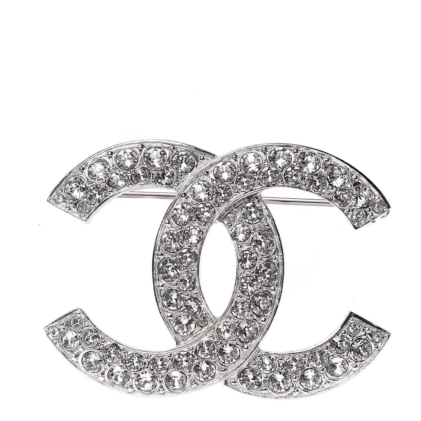 Crystal Palais Garnier CC Brooch Silver