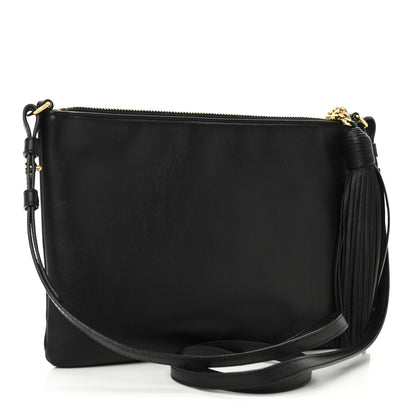 Saint Laurent Calfskin Teen Monogram Crossbody Bag Black 3 of 10