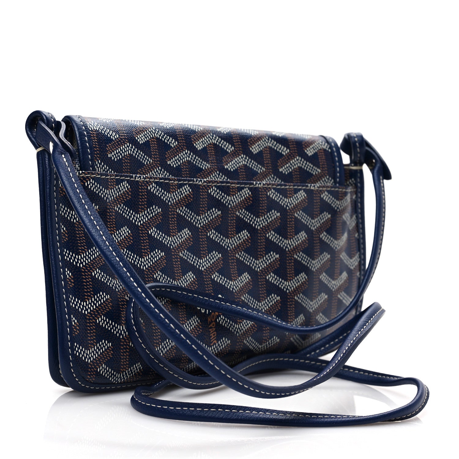 Goyard Goyardine Plumet Wallet Clutch Navy 2 of 8